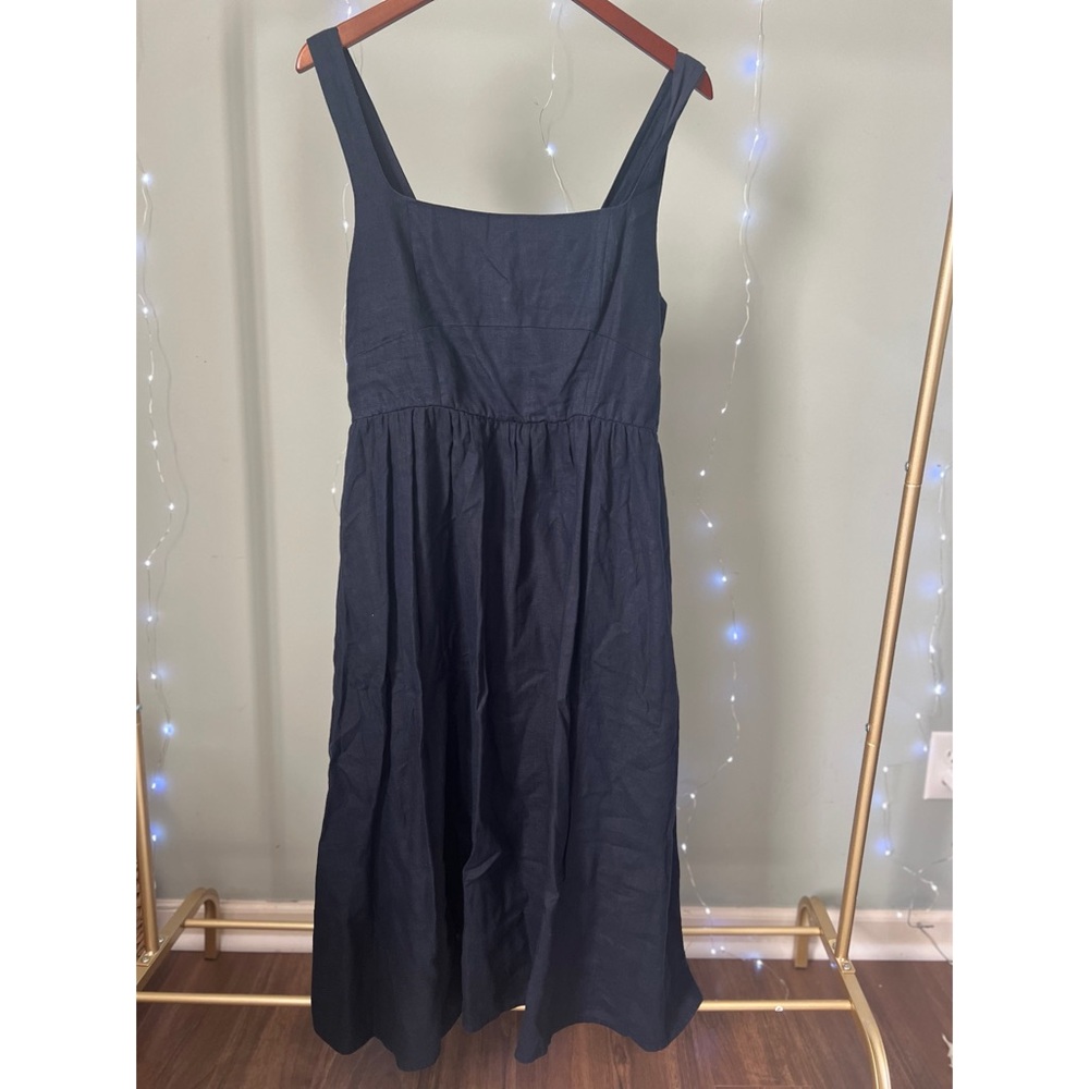 Quince European Linen Midi Dress